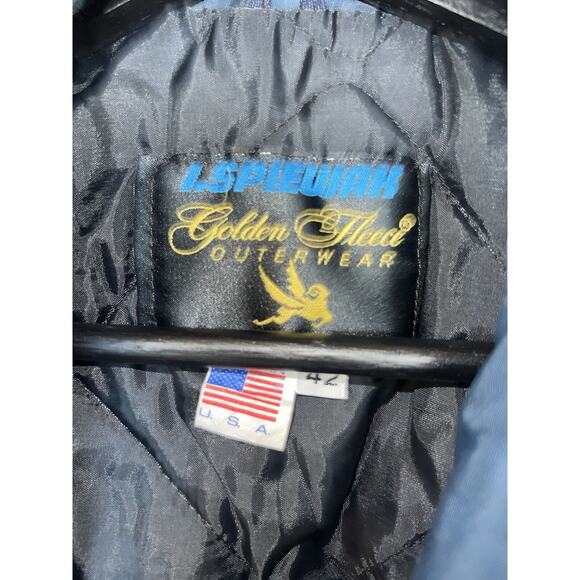 Spiewak golden jacket Vintage Made USA Yellow Freight Trucking Company Size 42 - Picture 14 of 16
